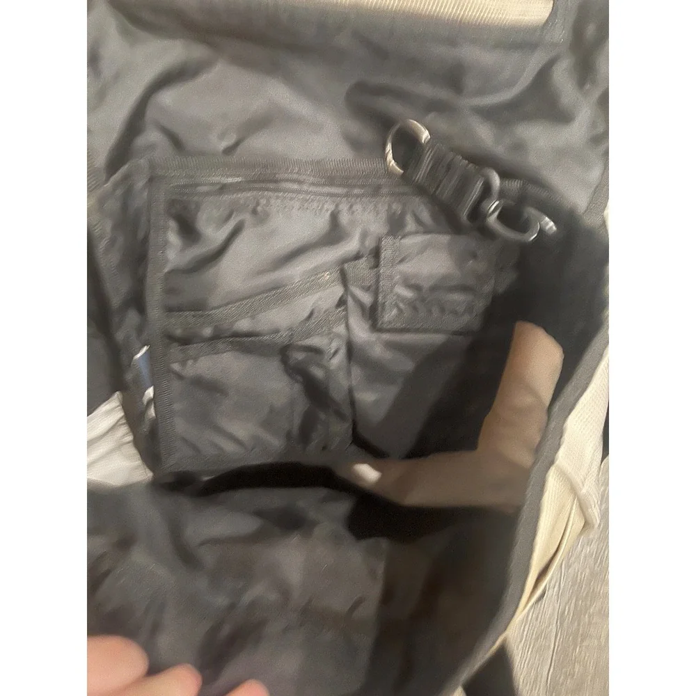 Diesel Tan Black Technical Nylon Messenger Bag Crossbody Laptop Travel Utility